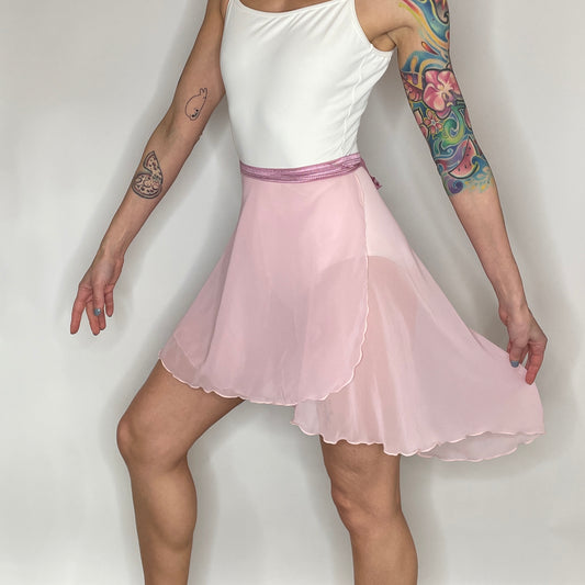 Pink Marshmallow Contemporary Ballet Wrap Skirt