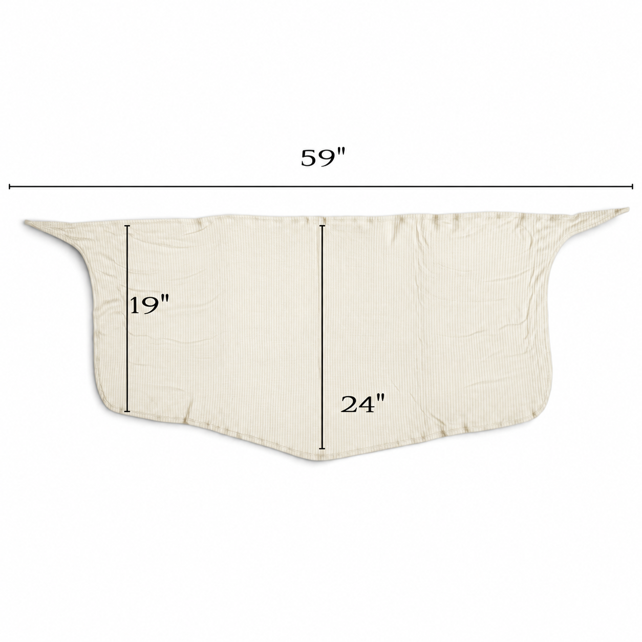 Sweater Knit Ballet Wrap Skirt Cover-Up - Cream Ribbed Knit