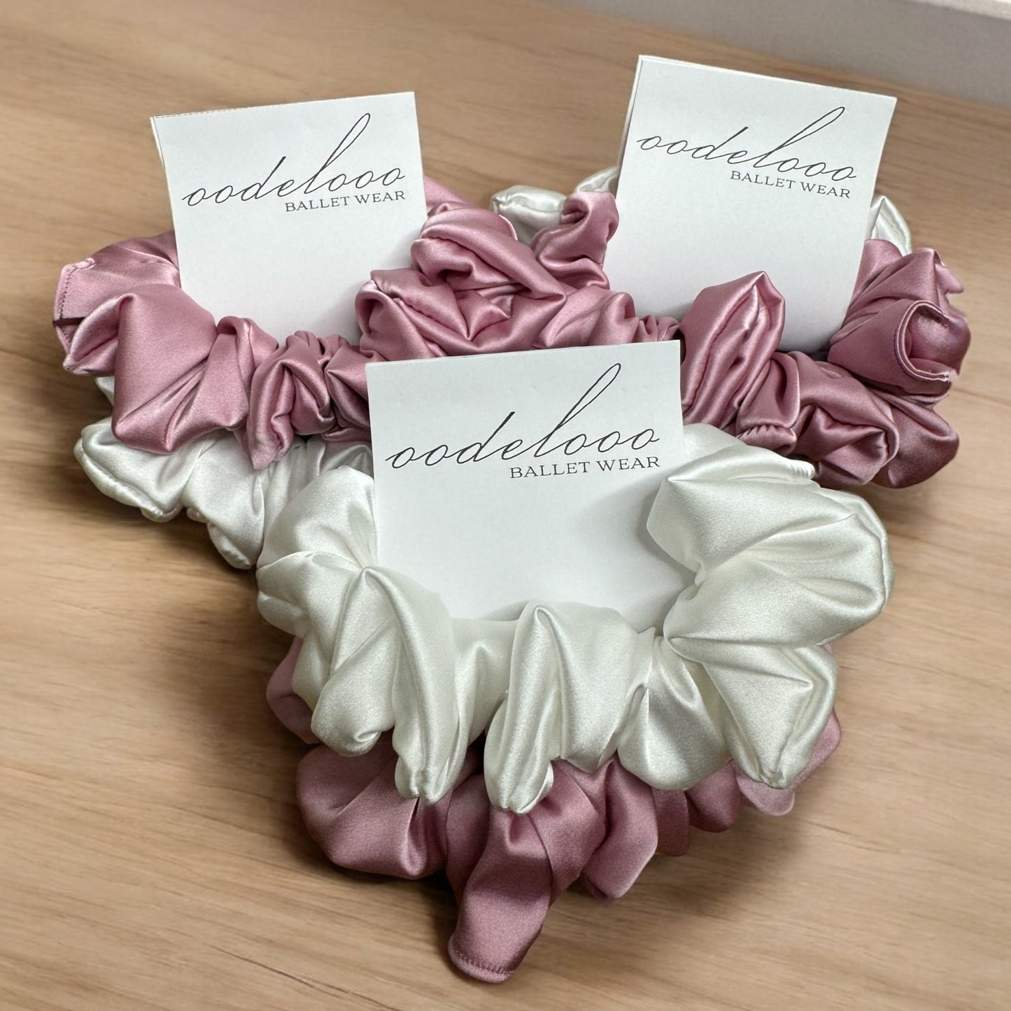 3 pack silk scrunchies hair accessories