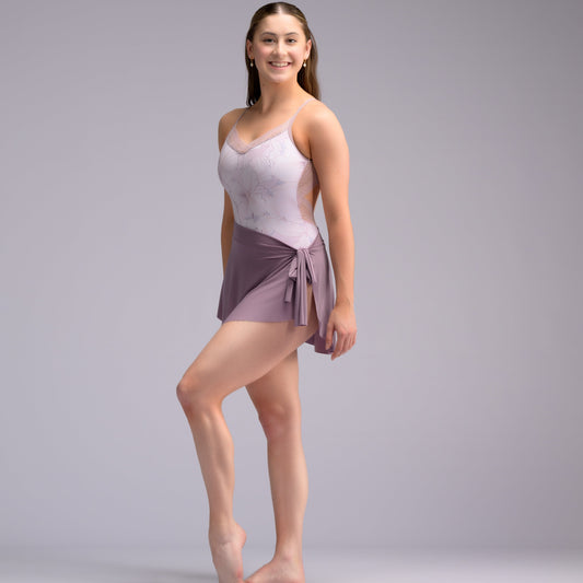 Lavender Mist Demi Wrap Mini Ballet Skirt