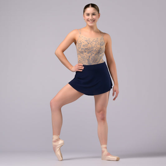 Navy Demi Pull-On Mini Ballet Skirt