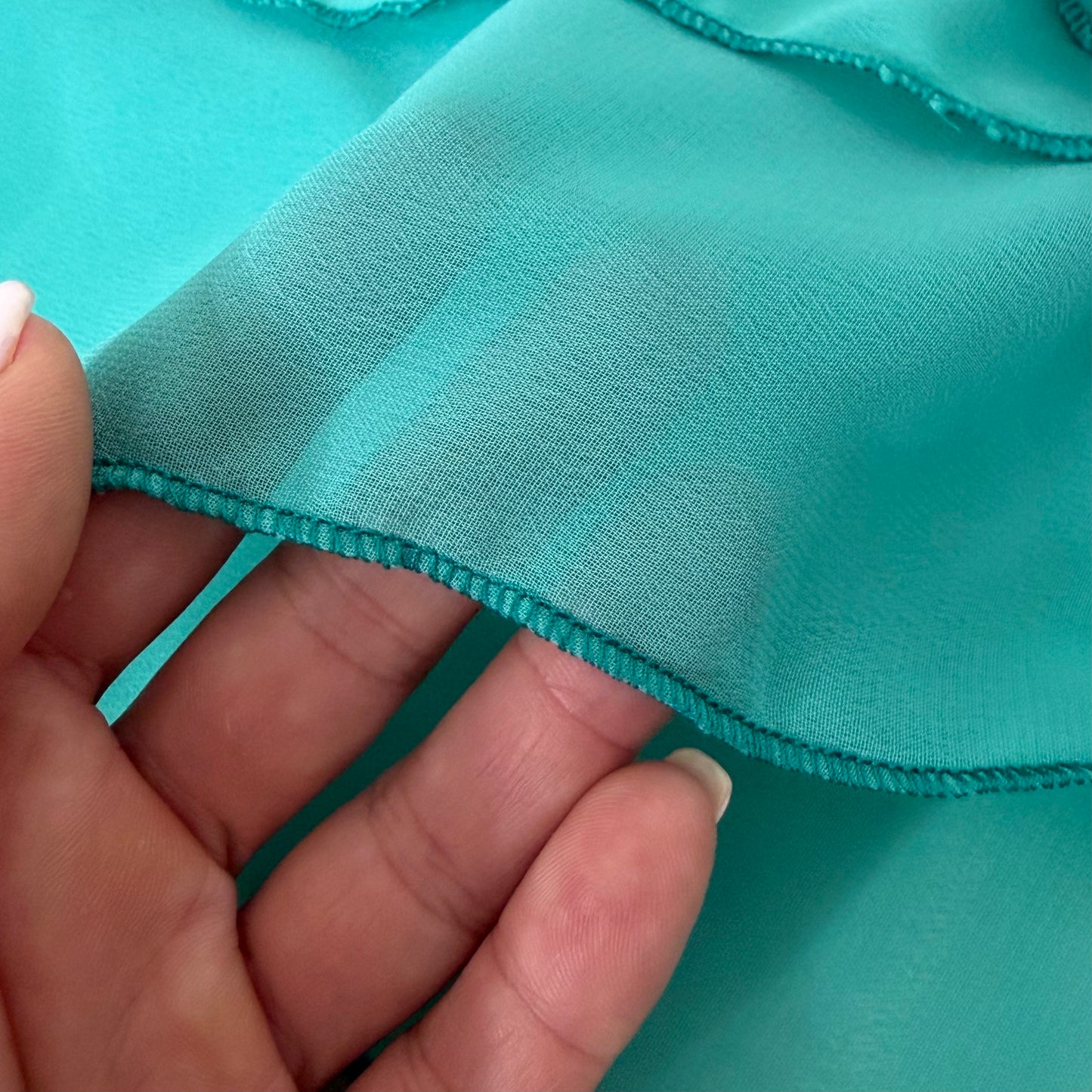 Flutter Ballet Wrap Skirt - Turquoise Chiffon