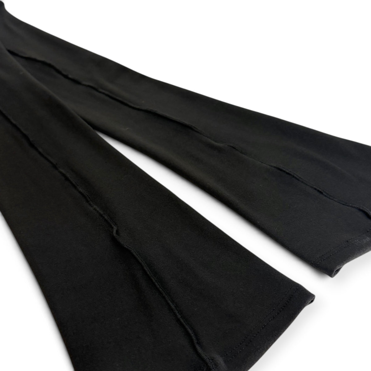 Double Brushed Jersey Knit Thigh High Ballet Leg Warmers Black