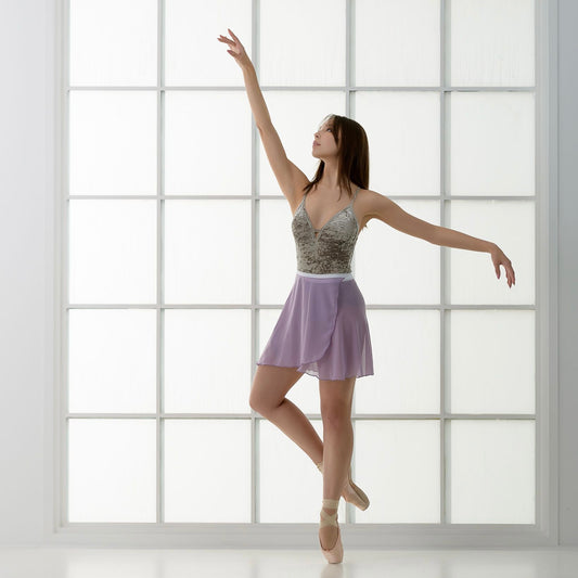 Lavender Mist Classical Ballet Wrap Skirt