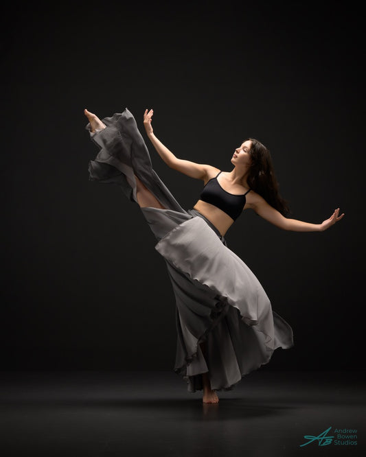 Photoshoot-Ready Double-Layer Double Pirouette Pull-On Ballet Skirt