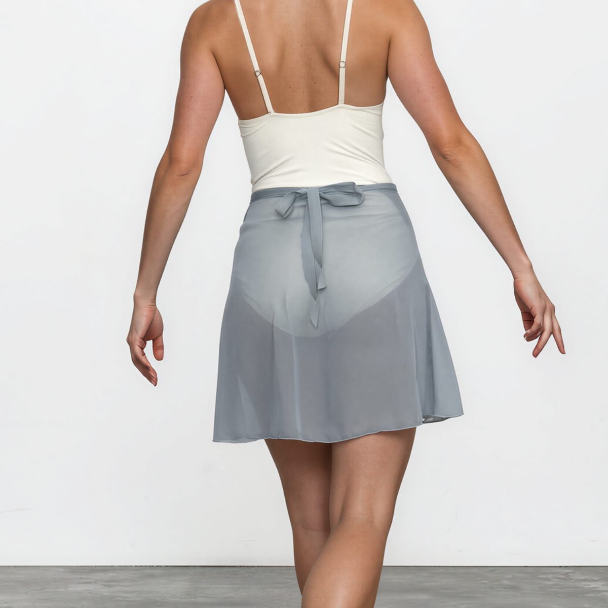 Chiffon Ballet Wrap Skirt - Womens Classical Glacier Blue Skirt