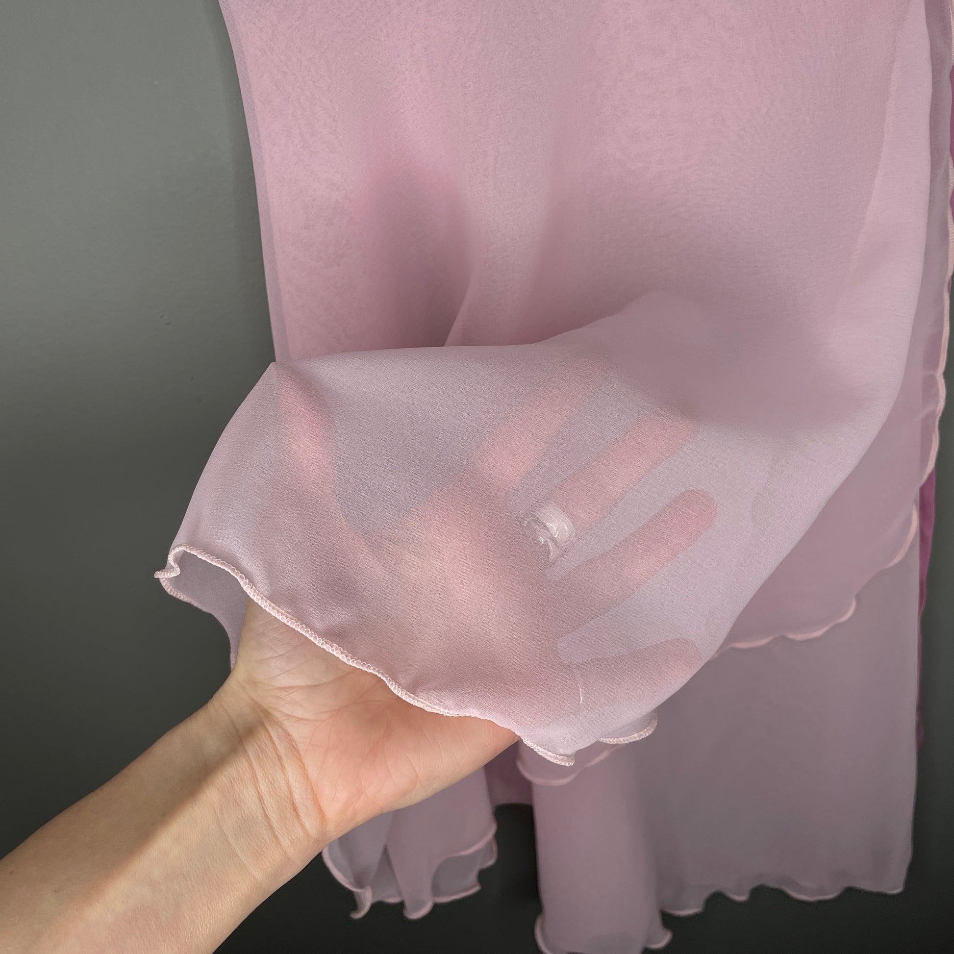 chiffon ballet wrap skirt pink