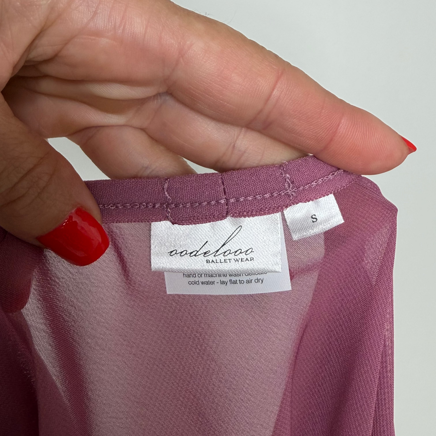 Chianti Mauve Chiffon Ballet Pull On Skirt - Ballet Rehearsal Skirt - Pirouette Skirt