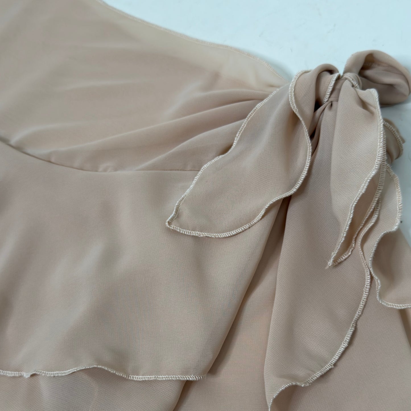 Flutter Ballet Wrap Skirt - Nude Chiffon