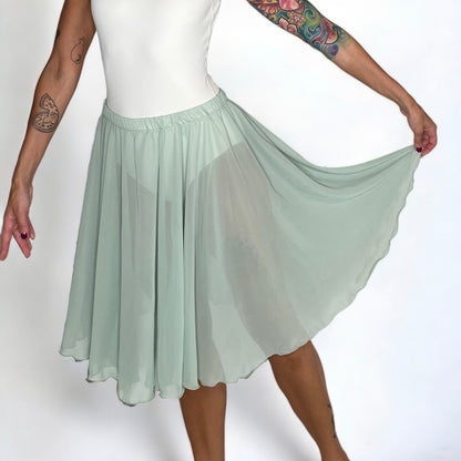 light green ballet rehearsal skirt