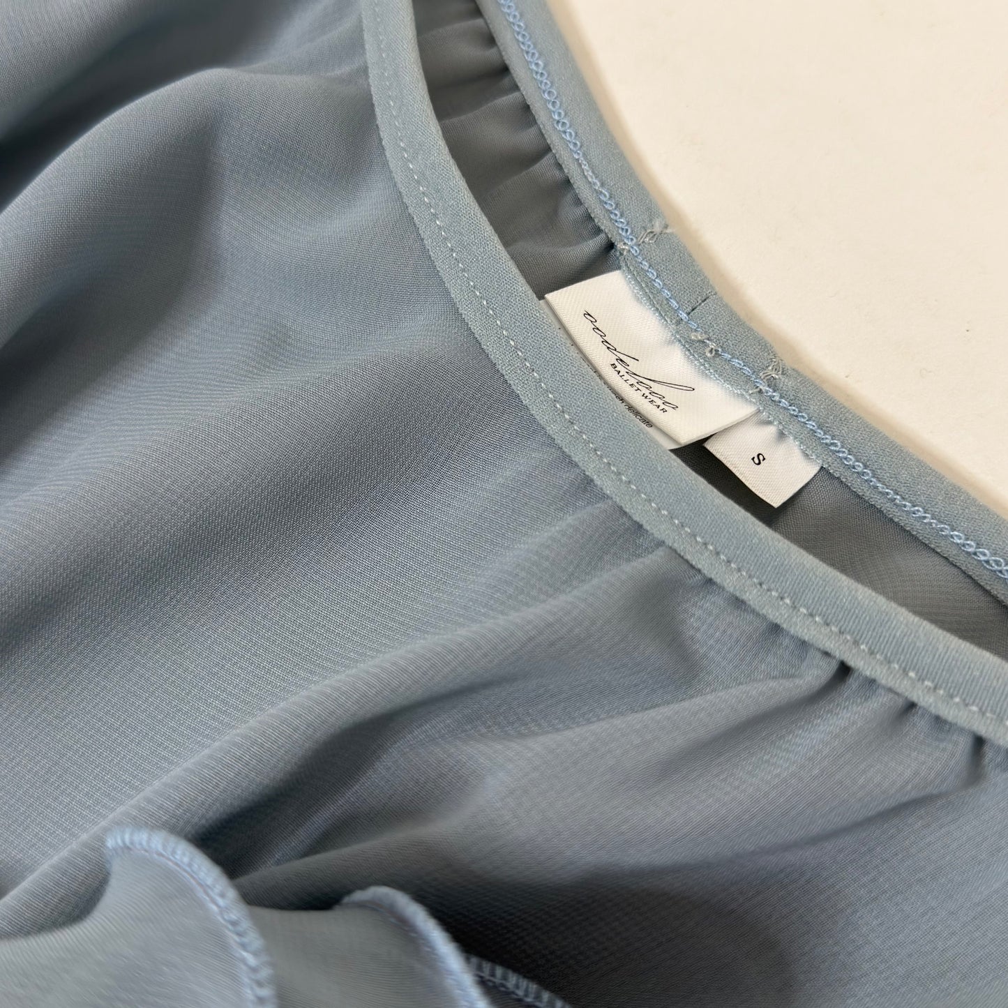 Glacier Blue Chiffon Ballet Pull On Skirt - Ballet Rehearsal Skirt - Pirouette Skirt