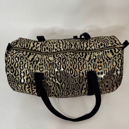 metallic gold cheetah dance bag