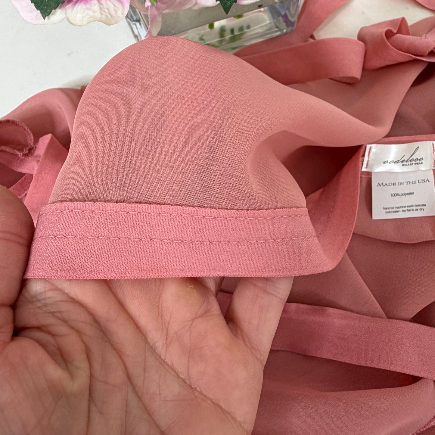 Chiffon Ballet Wrap Skirt - Womens Classical Dusty Rose Pink Skirt