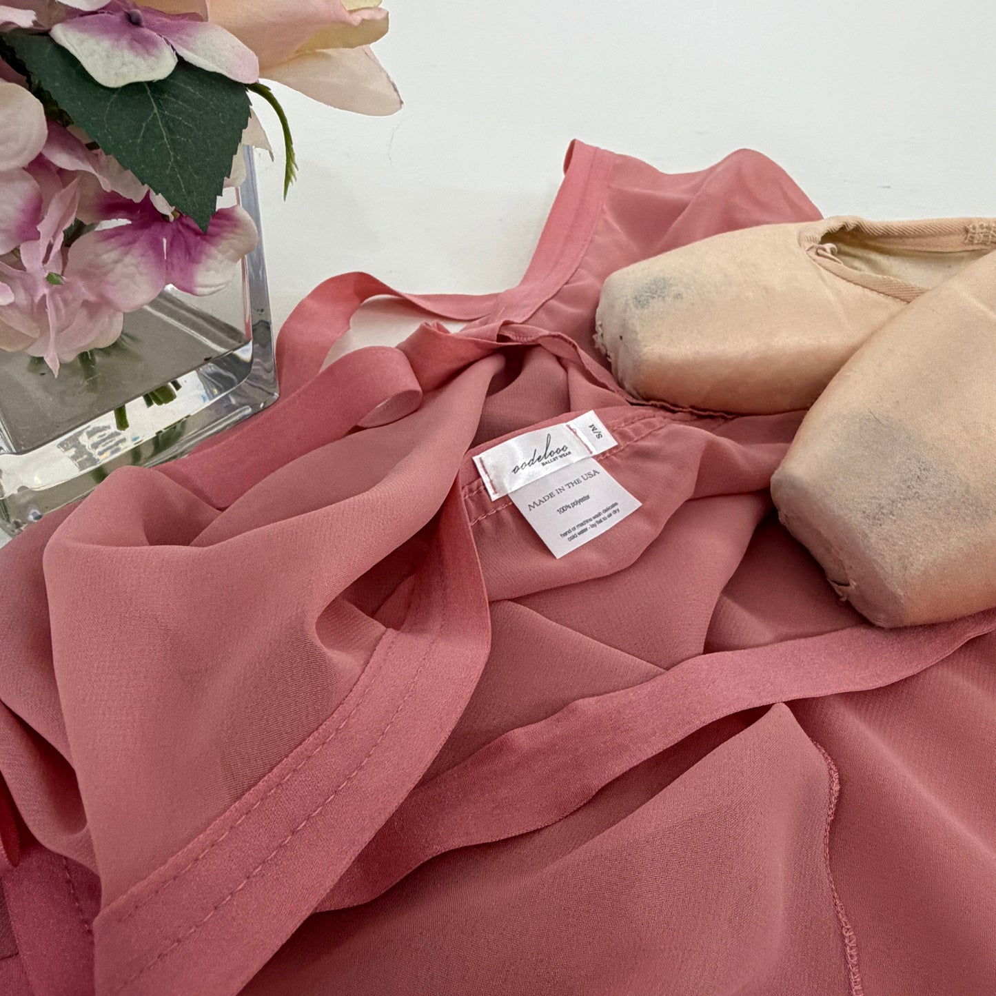 Chiffon Ballet Wrap Skirt - Womens Classical Dusty Rose Pink Skirt