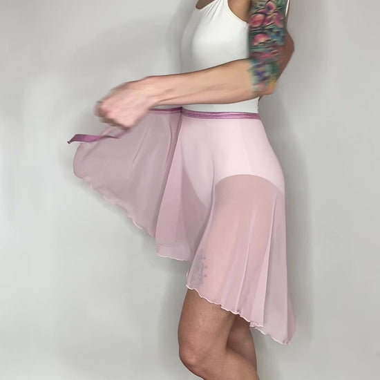 pink ballet wrap skirts