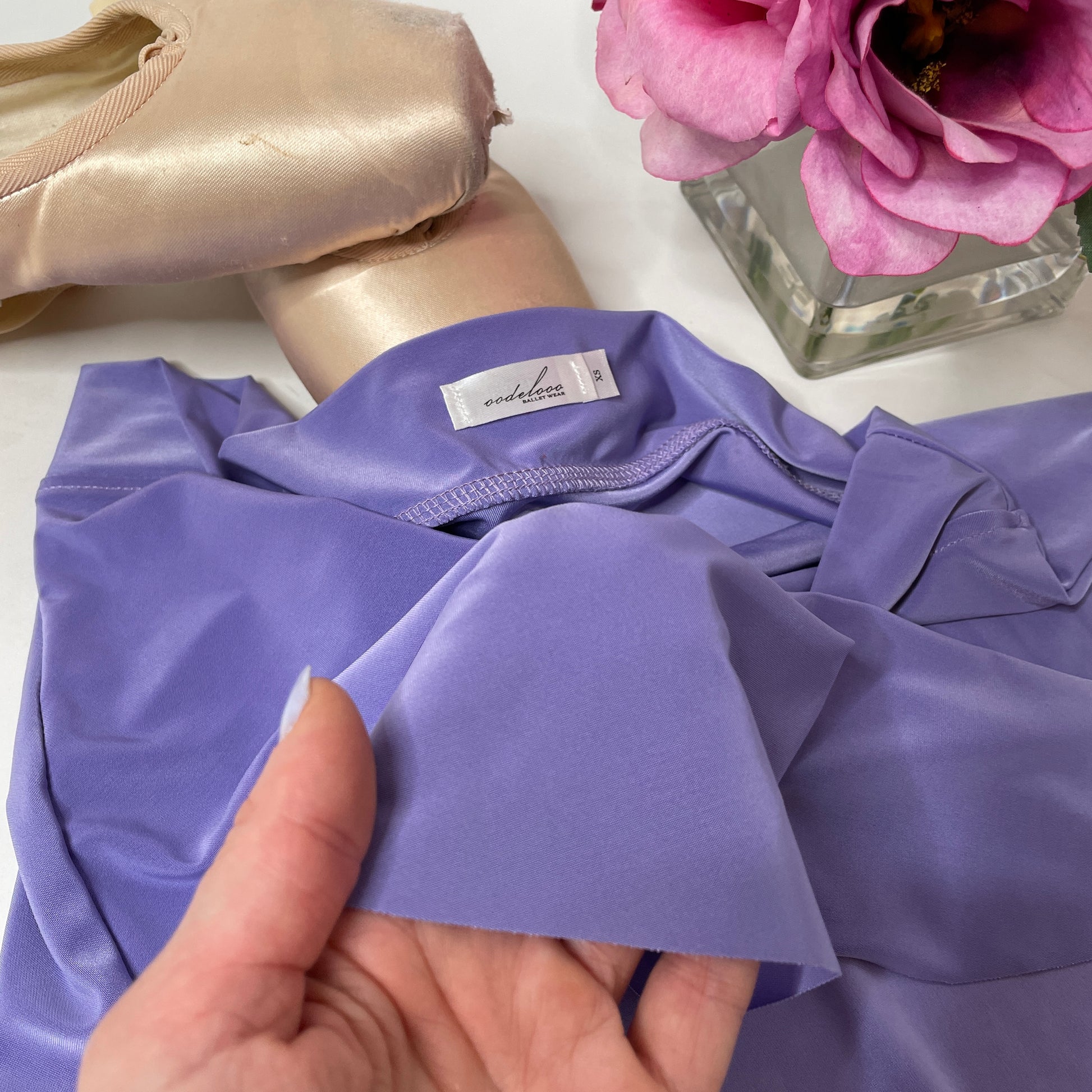 purple ballet wrap skirt