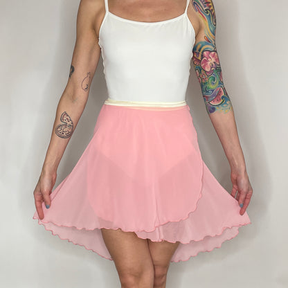 strawberry pink ballet skirt