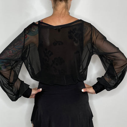 womens sheer mesh top