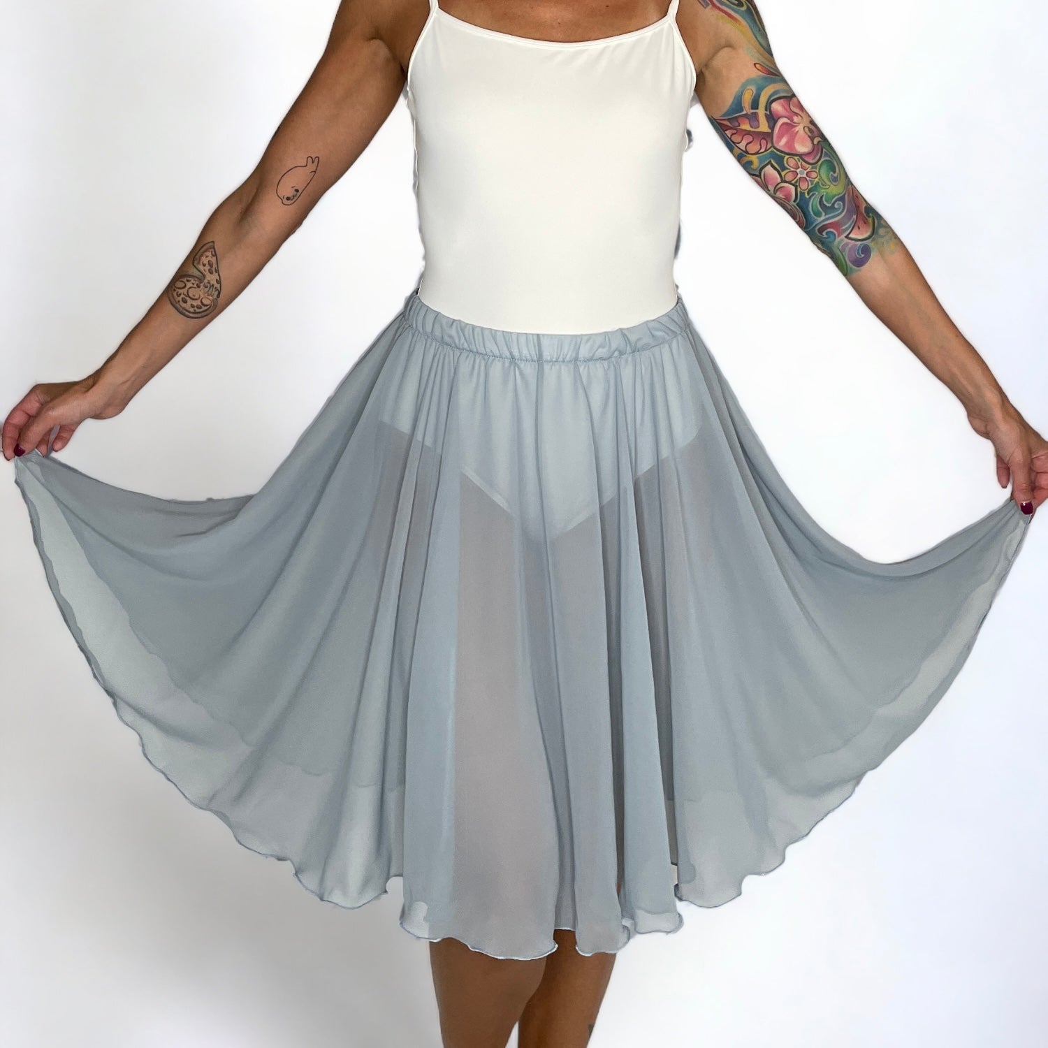 womens light blue rehearsal skirt