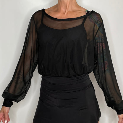 womens sheer mesh top